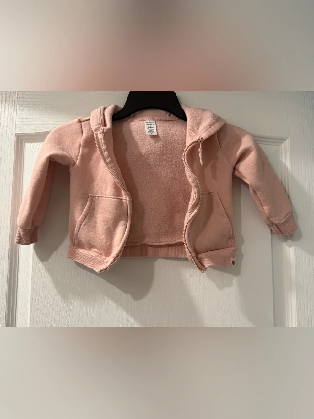Carter’s Pink Zip Up Sweater - 24 Months